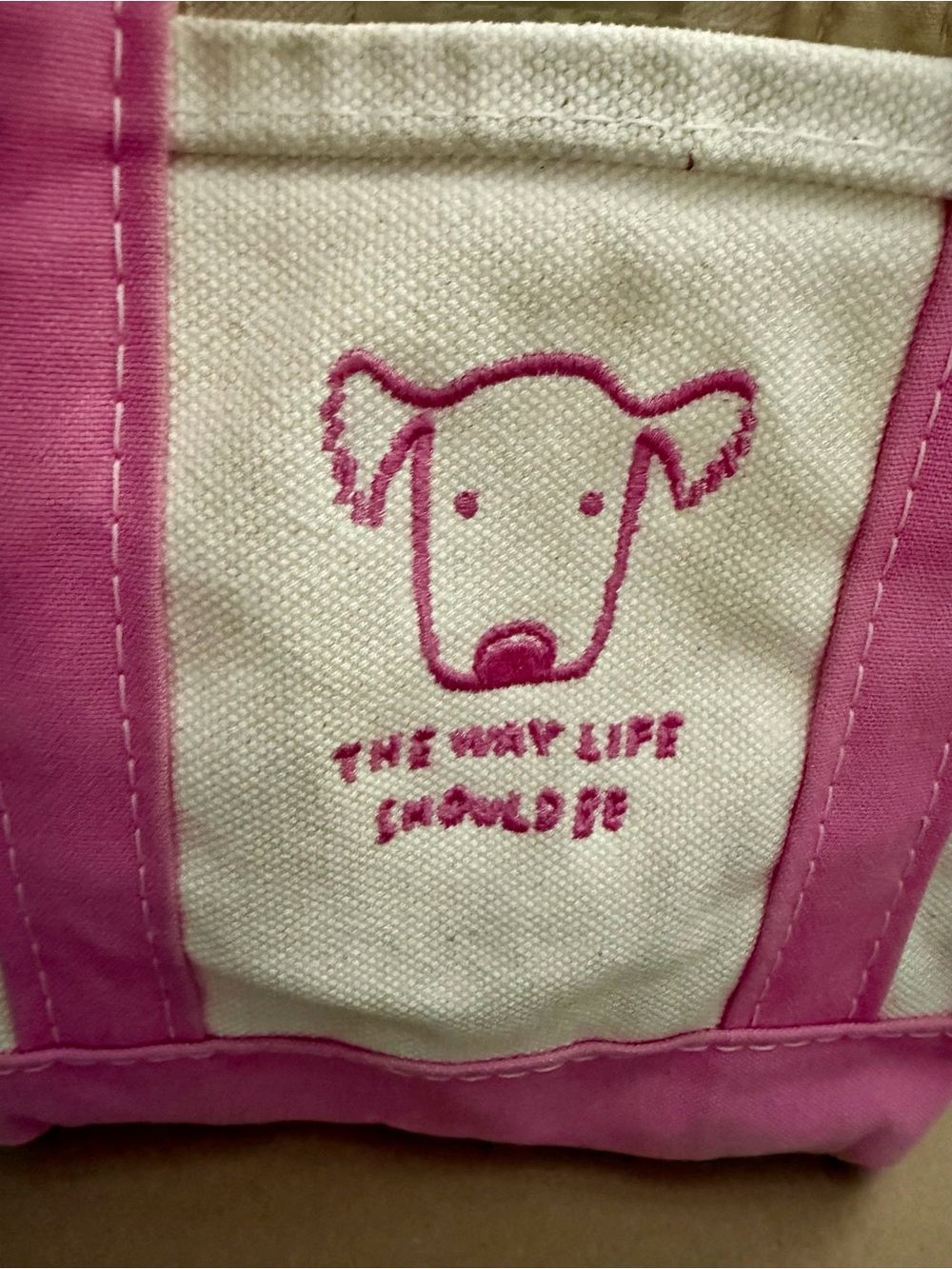 LL Bean Boat and Tote Bag w/ Dog & Maine Slogan Embroidery *Storage Clean Out!* - Picture 4 of 15